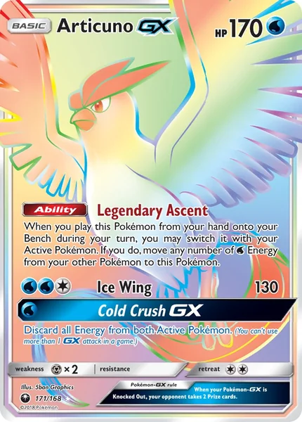 Articuno GX card image