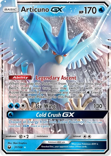 Articuno GX card image