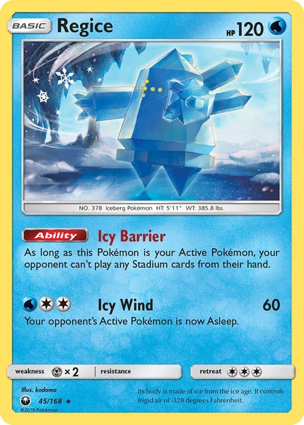 Regice card image