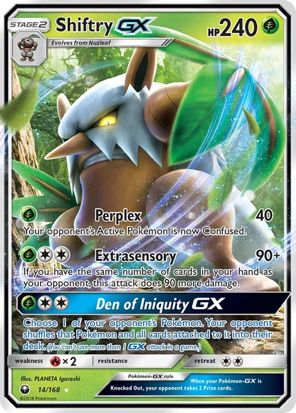 Shiftry GX card image
