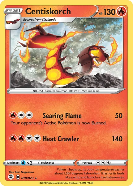 Centiskorch Holo Rare card image