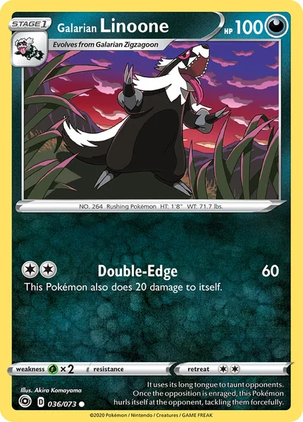 Galarian Linoone card image