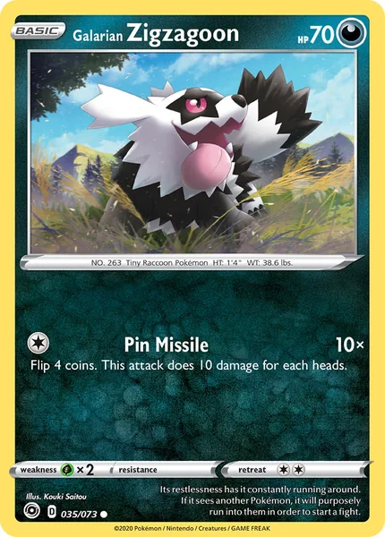 Galarian Zigzagoon card image