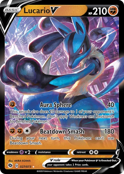 Lucario V card image