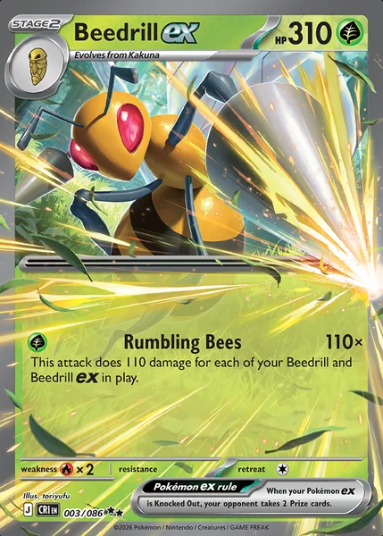 Beedrill ex card image