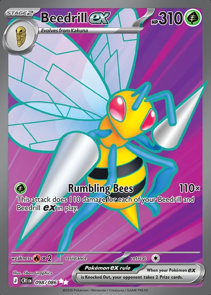 Beedrill ex card image