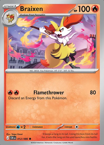 Braixen card image