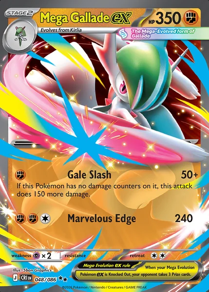 Mega Gallade ex card image