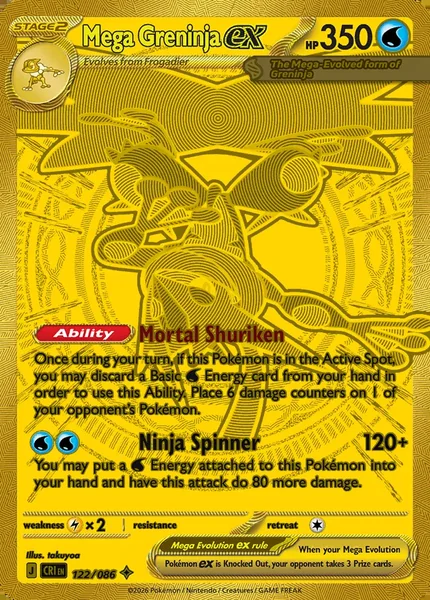 Mega Greninja ex card image
