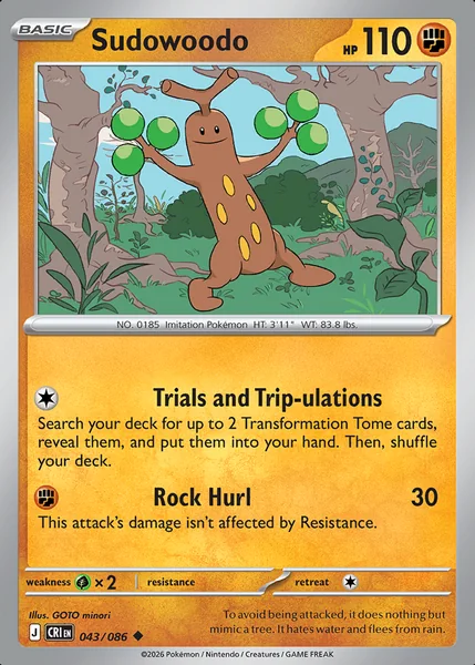 Sudowoodo card image
