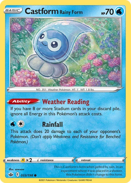 Castform Rainy Form card image