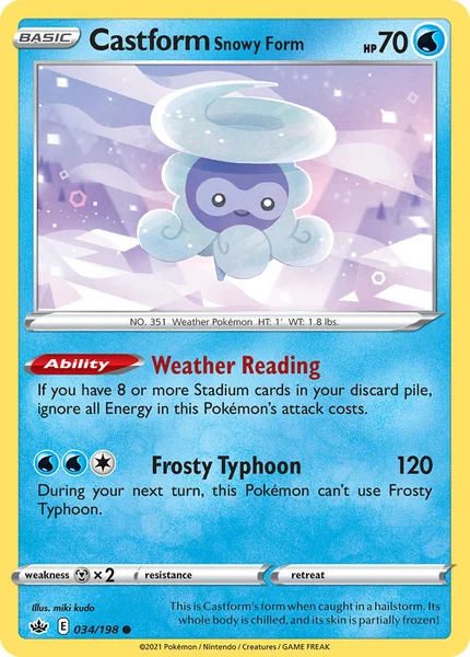 Castform Snowy Form card image