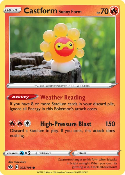 Castform Sunny Form card image