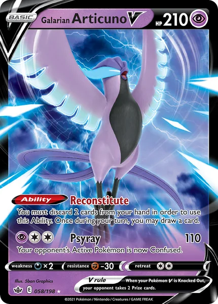 Galarian Articuno V card image