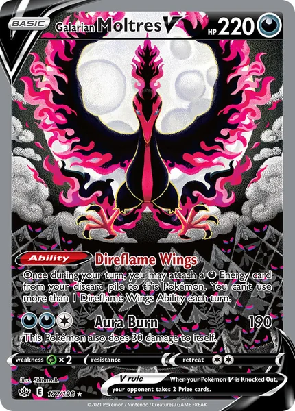 Galarian Moltres V card image