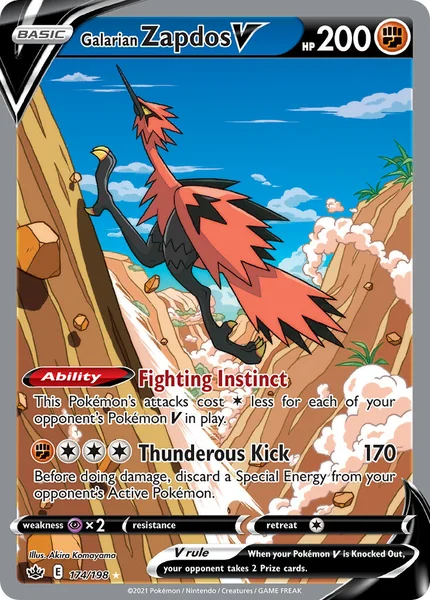 Galarian Zapdos V card image