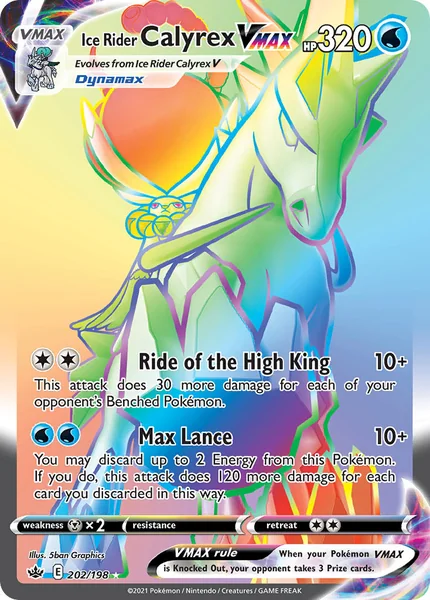 Ice Rider Calyrex VMAX card image