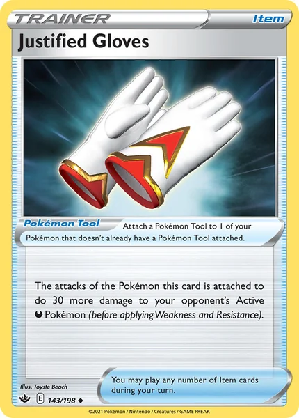 Justified Gloves card image