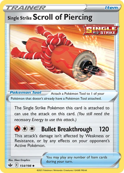 Single Strike Scroll of Piercing card image