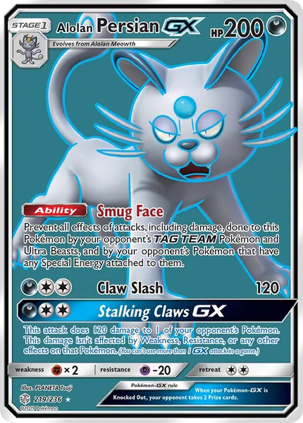 Alolan Persian GX card image