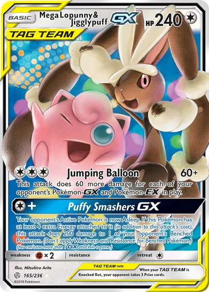 Mega Lopunny & Jigglypuff GX card image