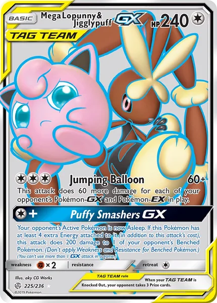 Mega Lopunny & Jigglypuff GX card image