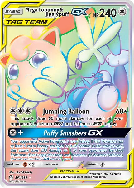 Mega Lopunny & Jigglypuff GX card image