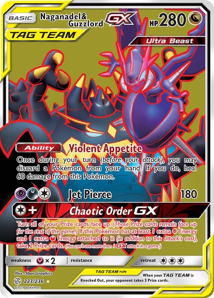 Naganadel & Guzzlord GX card image