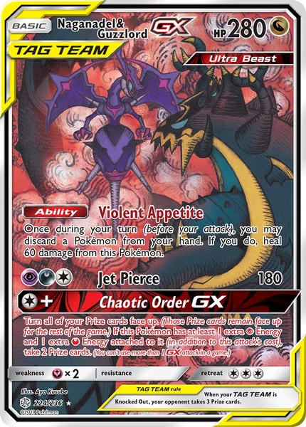 Naganadel & Guzzlord GX card image