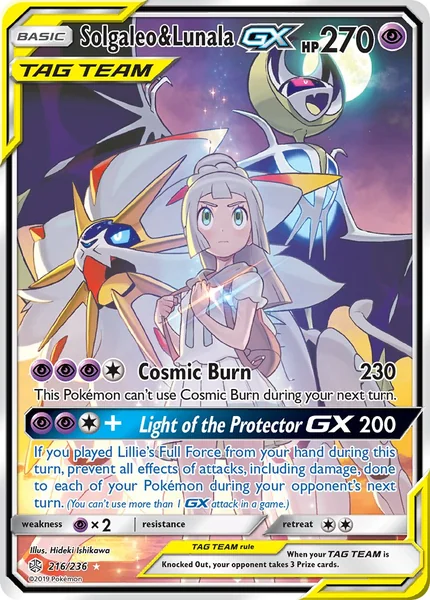 Solgaleo & Lunala GX card image