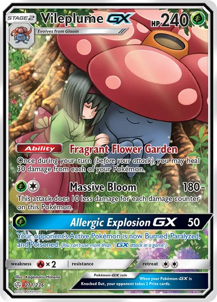 Vileplume GX card image