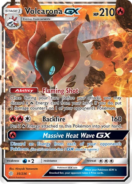 Volcarona GX card image