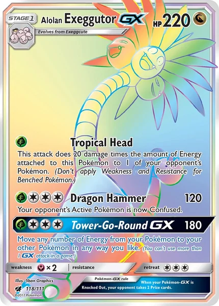 Alolan Exeggutor GX card image