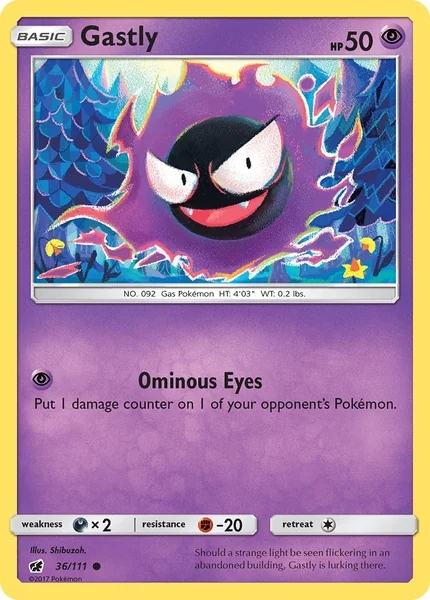 Gastly card image