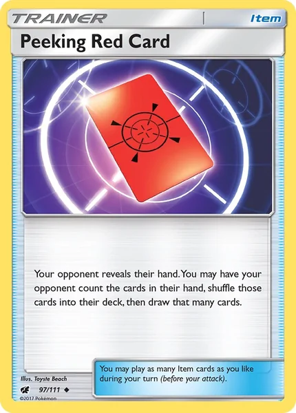 Peeking Red Card card image