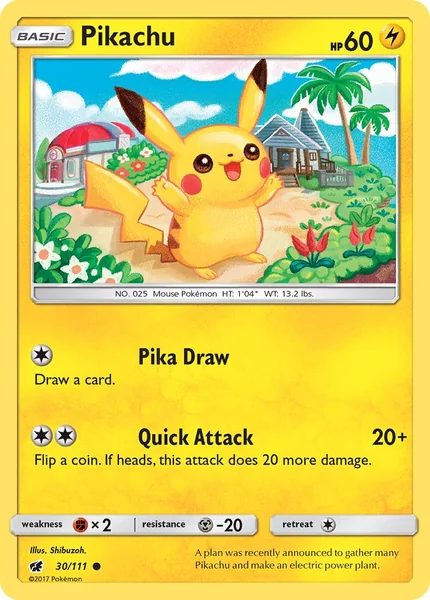 Pikachu card image