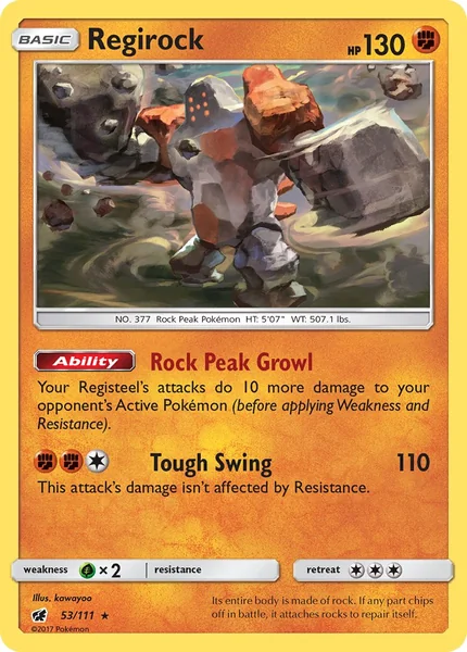 Regirock card image
