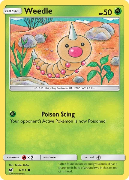 Weedle card image