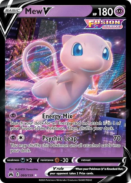 Mew V card image