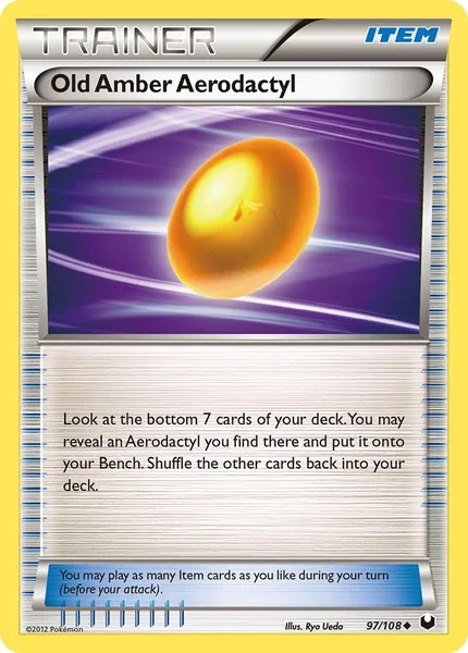 Old Amber Aerodactyl card image