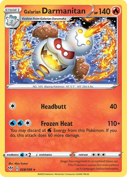 Galarian Darmanitan card image