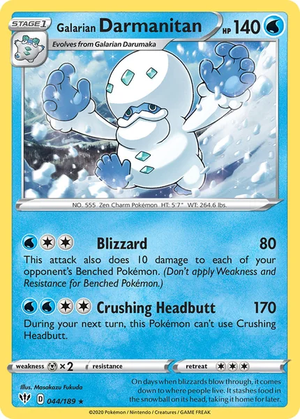 Galarian Darmanitan card image