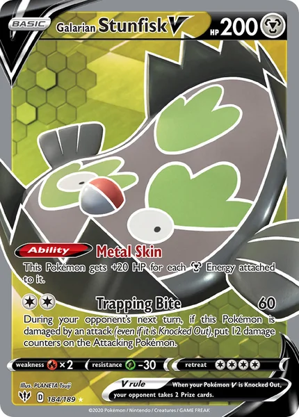 Galarian Stunfisk V card image