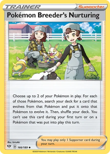 Pokemon Breeder's Nurturing card image