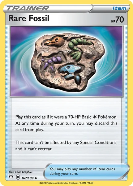 Rare Fossil card image