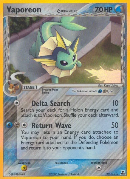 Vaporeon card image