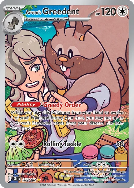 Arven's Greedent card image
