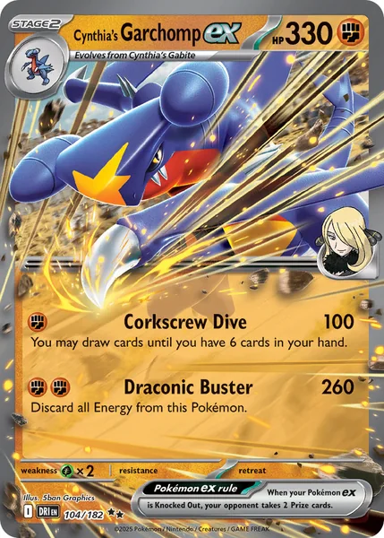 Cynthia's Garchomp ex card image