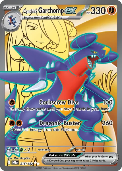 Cynthia's Garchomp ex card image