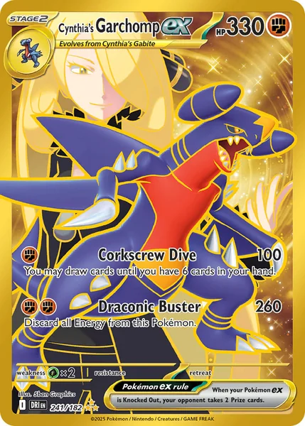 Cynthia's Garchomp ex card image